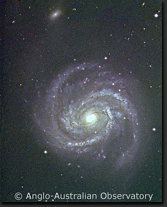 describe characteristics of a spiral galaxy